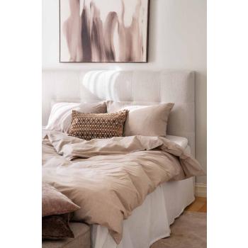 Sengetøy i beige flanell