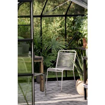 Utestol Line beige stående i drivhus