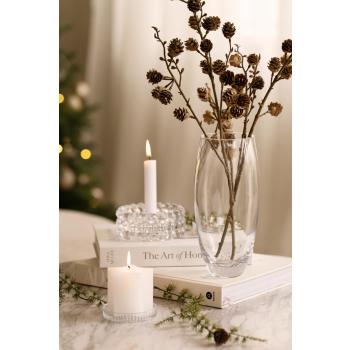 Kombi holder, vase med gren kongler og kubbelys stjerne