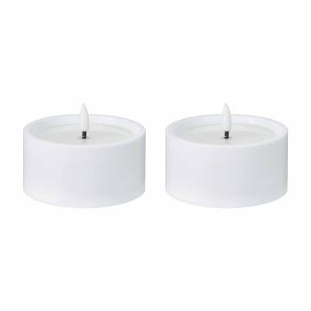 Utelys Fakkel LED 10 cm 2pk gaveeske m/kontroll