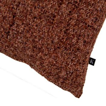 Putetrekk Chenille Mix 48x48cm brun nærbilde