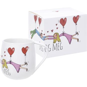 Deg og meg lykketegning kopp med eske