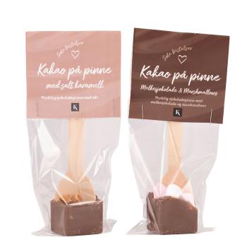 Kakao på pinne Melkesjokolade og karamell