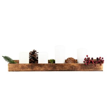 lysfat mangotre med lys