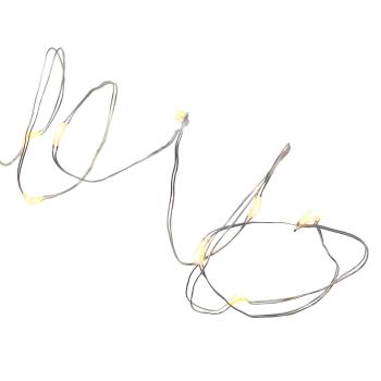 Lyslenke av metalltrå med LED lys