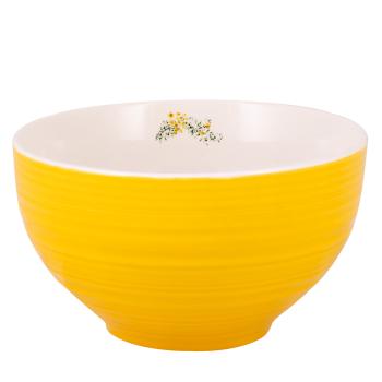 påskeskål milla med gul utside og hvit innside