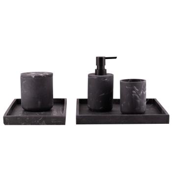 Baderomsserie i sort marmor