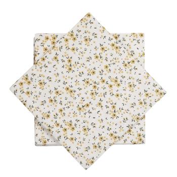 Serviett småblomster hvit