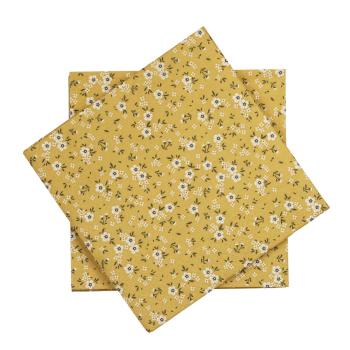 Serviett småblomster gul