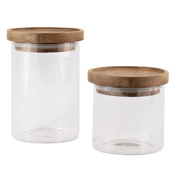 Glasskrukke June i to størrelser