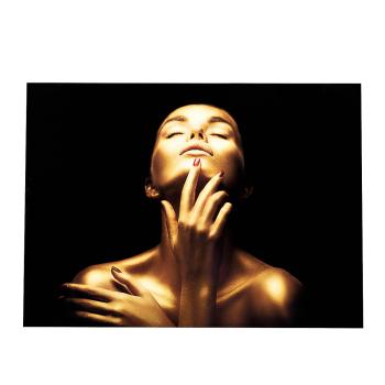 Glassbilde Gold lady 60x80