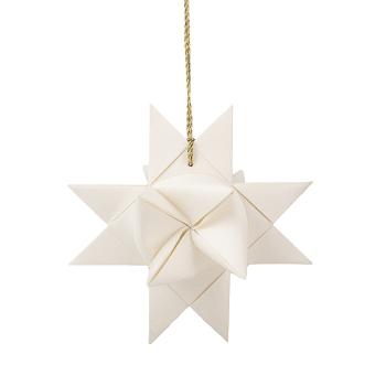 Papirstjerne 3D 2pk hvit