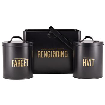 boksserie til bad og vaskerom i sort metall