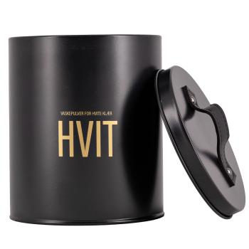 Vaskepulverboks HVIT med lokket av