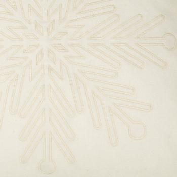 Putetrekk snøfnugg offwhite nærbilde mønster