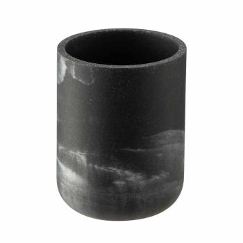 tannglass sort marmor med tannbørste