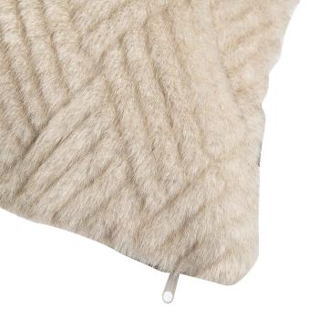 Putetrekk Fake fur grafisk nærbilde