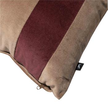 Putetrekk velur striper 48x48 cm nærbilde