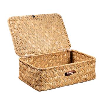 Flettet kurv tage med lokk