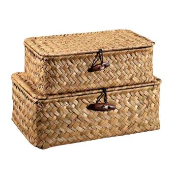 kurv tage med lokk i to størrelser