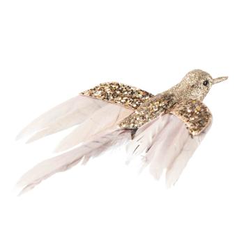 Fugl på klype kolibri gull