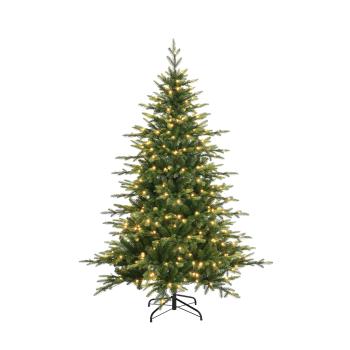 Kunstig juletre med lys