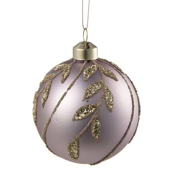 Julekule Rose rosa nærbilde