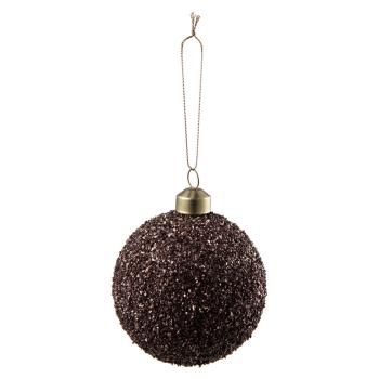 Julekule glitter perle burgunder