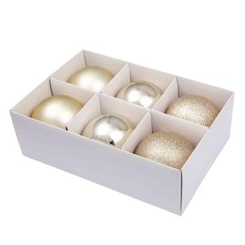 Julekule mix 6 pack gull i eske