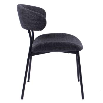 Spisestol Evi svart fra siden