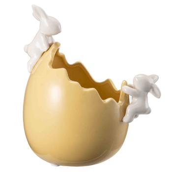 Potte med harer fra siden