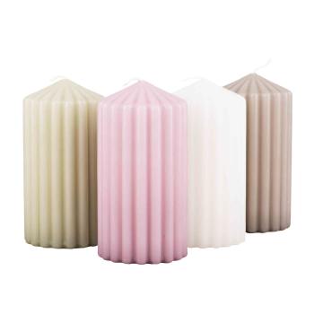 Kubbelys i pastellfarger