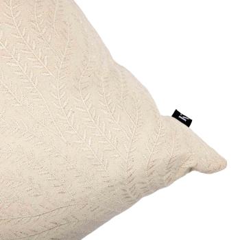 Putetrekk Gren brodert 48x48cm offwhite nærbilde