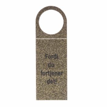 tag til å henge på flaske