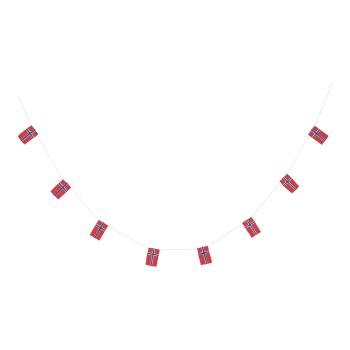 Flaggrekke 17. Mai 8 små flagg i pakke