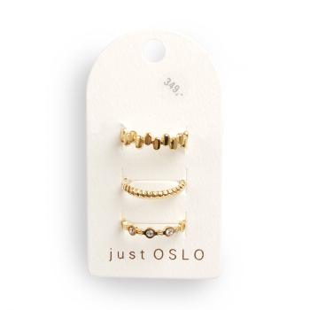 Sett med 3 ulike ringer, kule, G