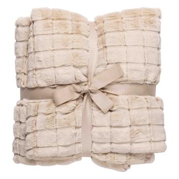 Innpakningen til Pledd Faux Fur ruter 130x170cm