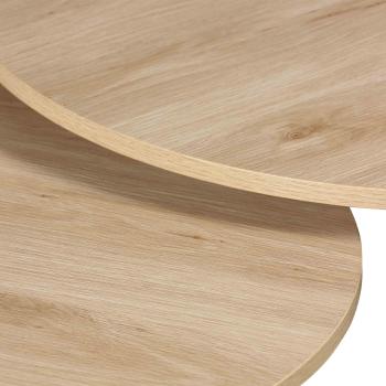 Sofabord Naima lys eik nærbilde av bordplate