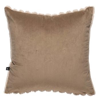 Putetrekk Faux fur striper 48x48cm velur bakside