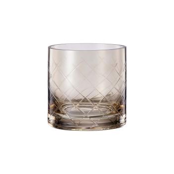 Lyslykt Billie rutet brun 10 cm