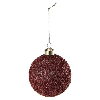 Rød glitter juelkule