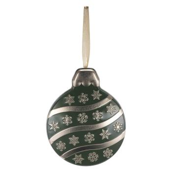 Kakeboks julekule grønn hengende