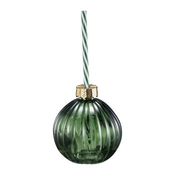 Glass julekule grønn