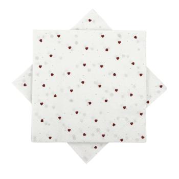 Serviett småhjerter