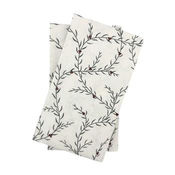 Serviett julegren hvit