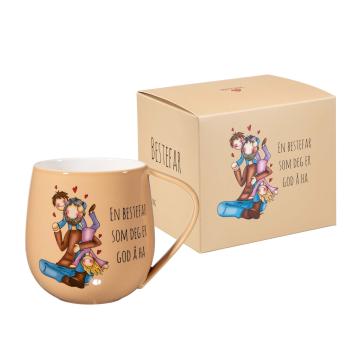 Lykketegning - Bestefar Krus med gaveeske