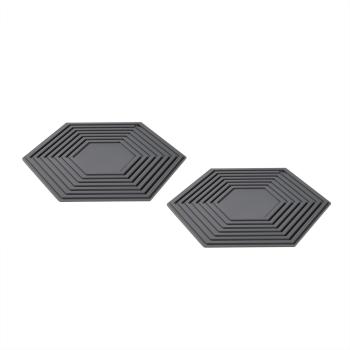 Modern House - Ime Gryteklut 2-pk sekskantet mørk grå