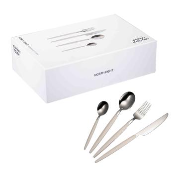 Modern House - North Light Bestikksett 16 deler hvit med eske
