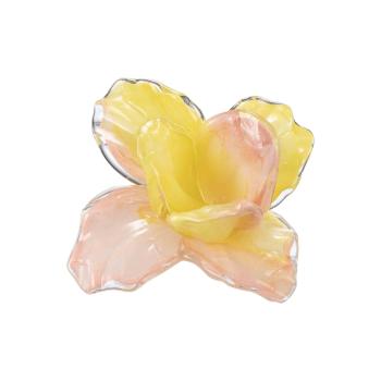 Figur Blomst 10 cm gul forfra