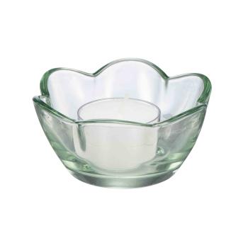 Telysholder blomst grønn med telys